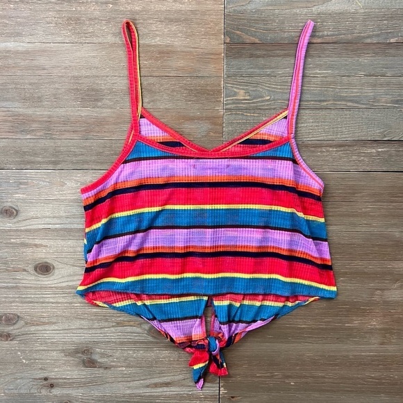 UO Quinn Striped Tie Waist Cami - Picture 6 of 10